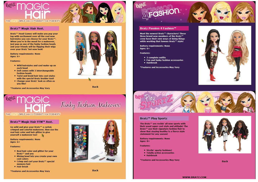 Bratz Catalogues